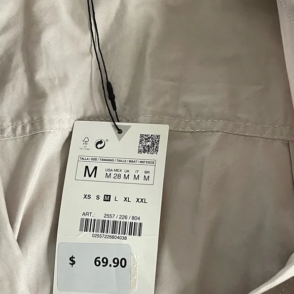 Zara beige jumpsuit - Picture 9 of 9